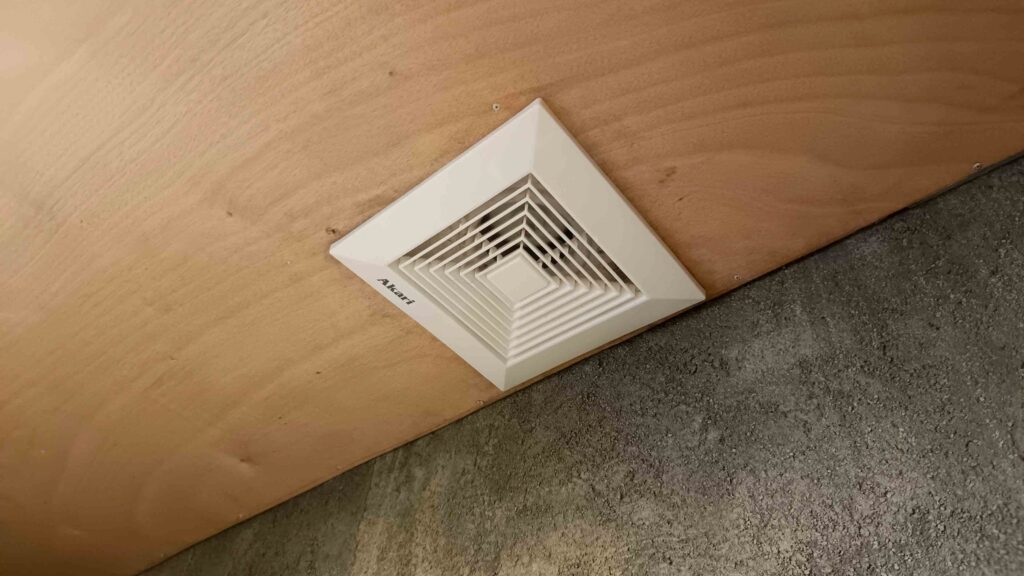 Using bathroom exhaust ventilation to reduce stale or musty smells