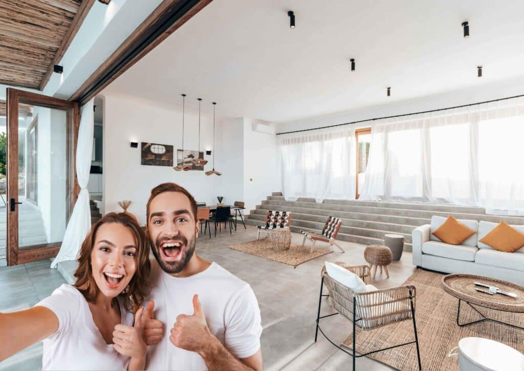 Clean living room with good airflow showing how dust control improves indoor air quality