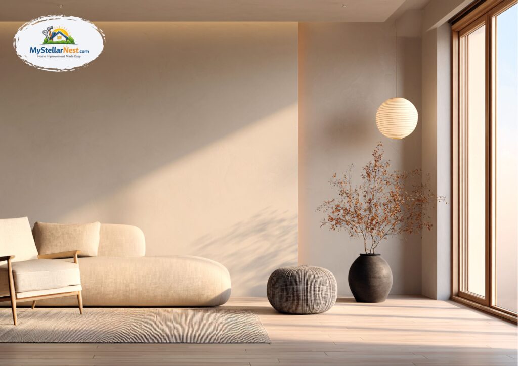 Clean, fresh-smelling living room with natural light and neutral decor