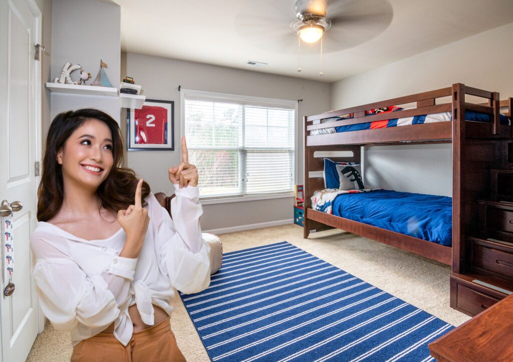 Child’s bedroom that smells clean without using air freshener