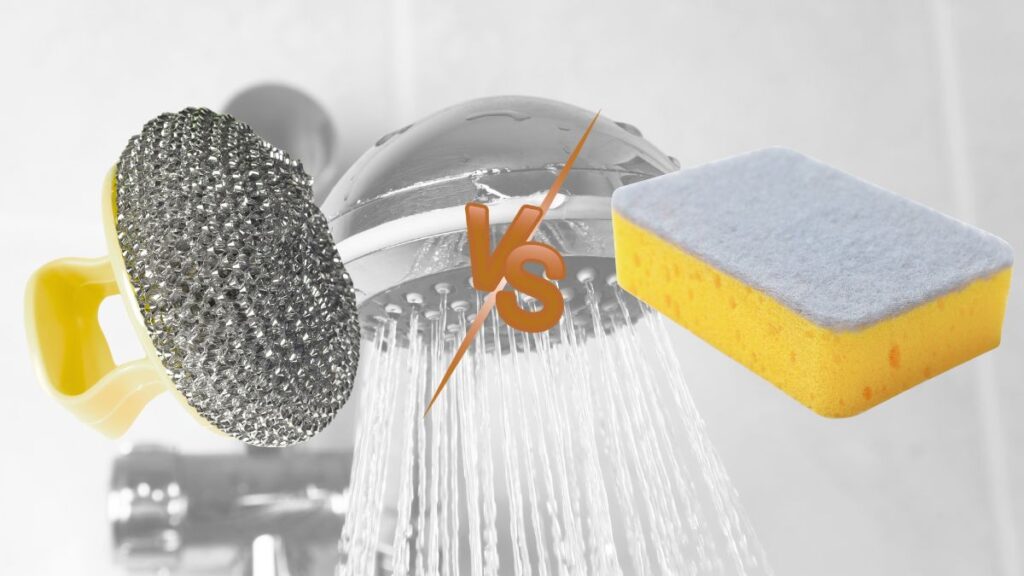 avoid steel wool when cleaning fiberglass shower surfaces