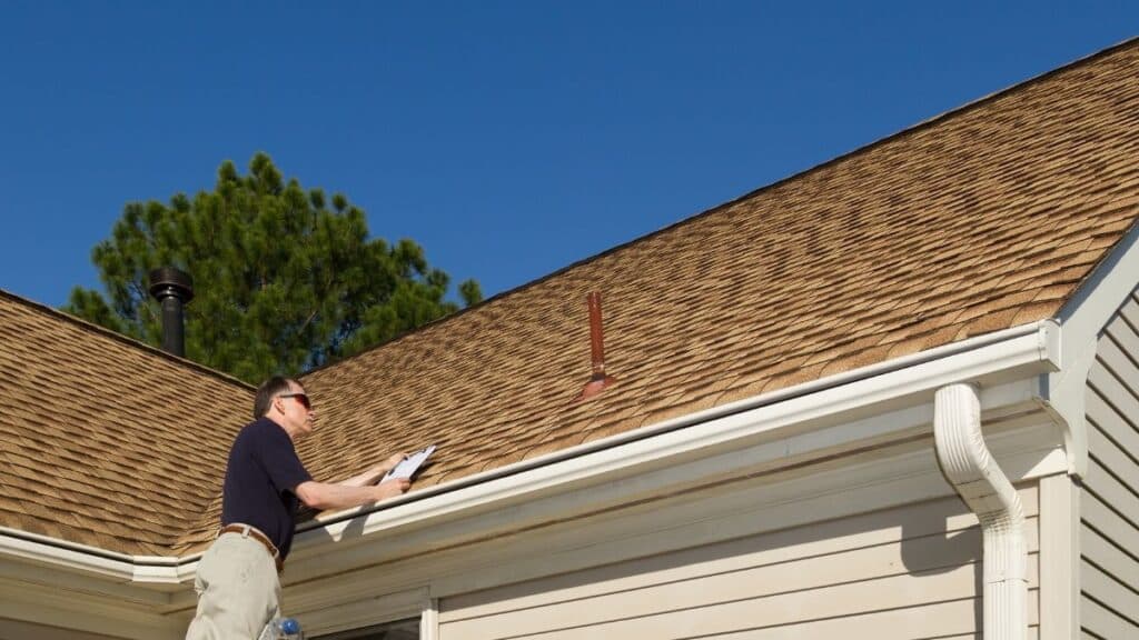 roof vent pipe for plumbing system possibly blocked by debris